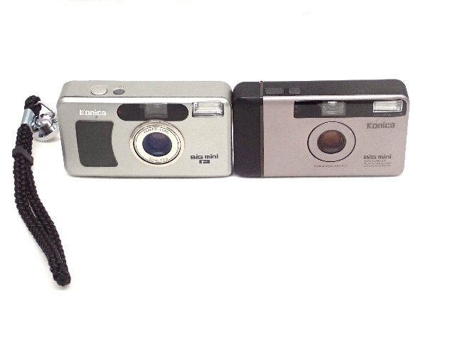 KONICA コニカ コンパクトフィルムカメラ BIG MINI / BIG MINI F ビッグミニ 2台セット ∩ 6DEC2-22の画像1