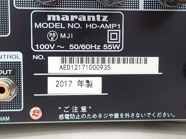 marantz USB/DAC内蔵プリメインアンプ HD-AMP1 2017年製 リモコン付き マランツ ▽ 6E058-3の画像5