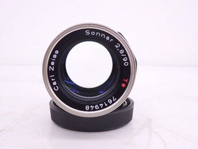 CONTAX/コンタックス Gシリーズ用レンズ Carl Zeiss Sonnar 90mm F2.8 T* Gマウント レンズフード付 ゾナー ◆ 6D5BA-7の画像3
