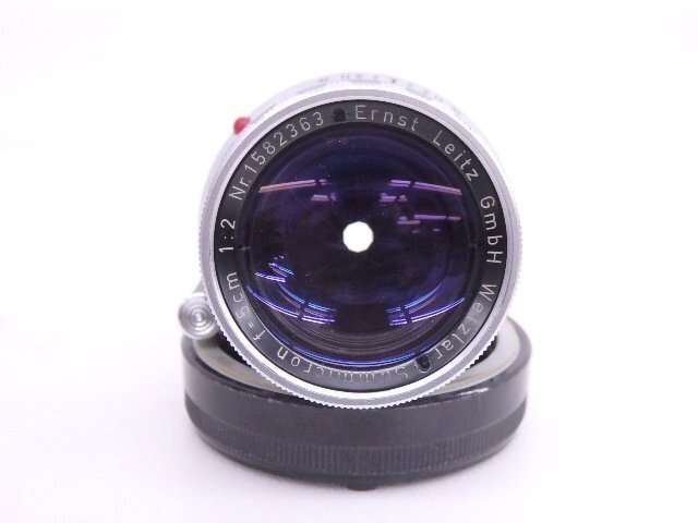 LEICA/ライカ E.Leitz レンズ Summicron 5cm F2 初代・固定銅鏡 前期 ライカMマウント ズミクロン ◆ 6E096-2の画像3