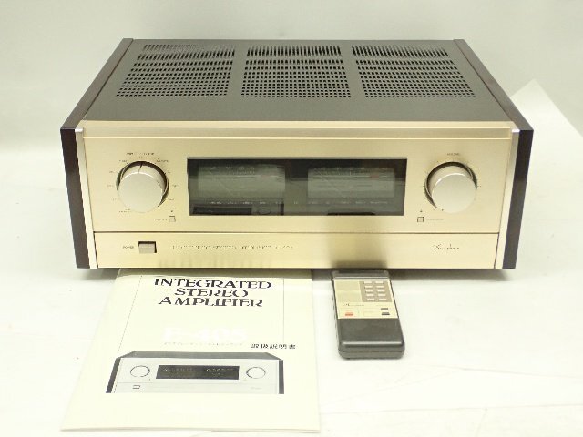 Accuphase アキュフェーズ ステレオプリメインアンプ E-405 説明書/リモコン付 配送/来店引取可 ¶ 6DFB0-4の画像1