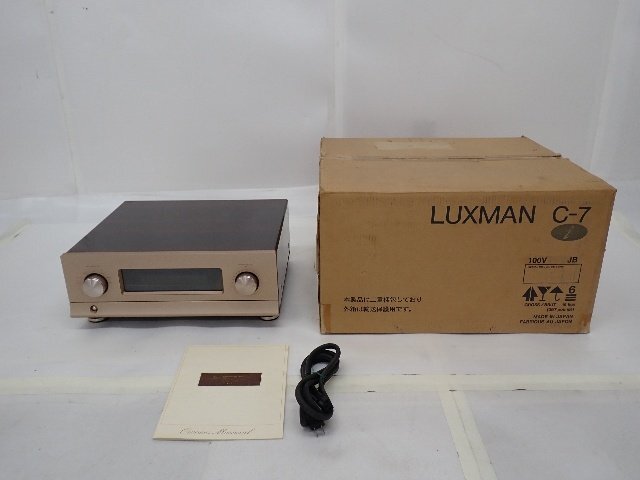 LUXMAN ラックスマン C-7i コントロール/プリアンプ 説明書/元箱付 ∴ 6DFA8-4の画像1