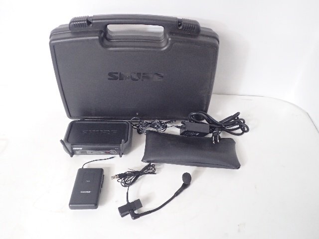 SHURE シュアー 楽器用コンデンサーマイク BETA 98H + ワイヤレストランスミッターPGX1/受信機PGX4 セット ★ 6DEBA-8の画像1