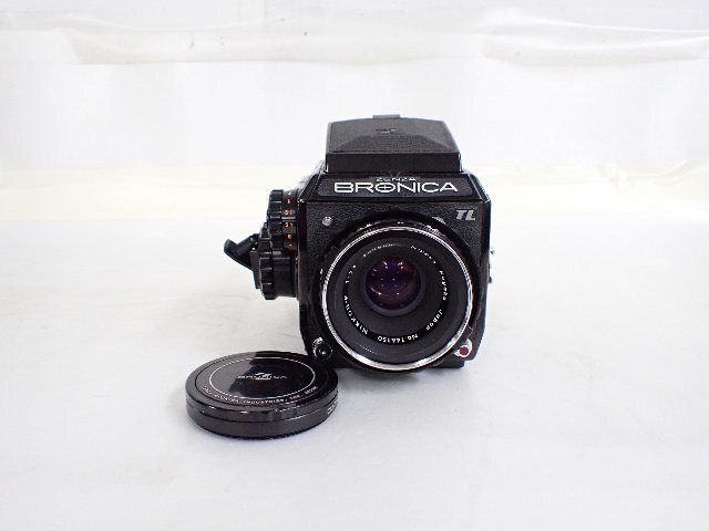 ZENZA BRONICA ゼンザブロニカ EC-TL 中判フィルムカメラ NIKKOR-P F2.8 75mm レンズセット ∴ 6DE25-1の画像1