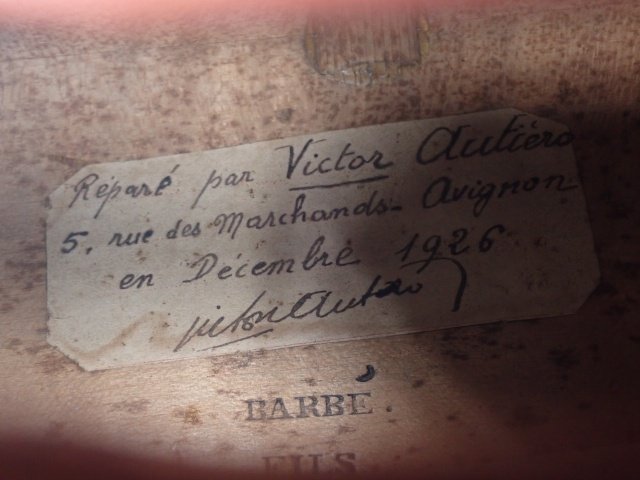 BARBE FILS 7/8 1865年以前 チェロ (1865年 Finze/1926年 Victor Autiero修復品) ハードケース付 ∬ 6DC85-1の画像5