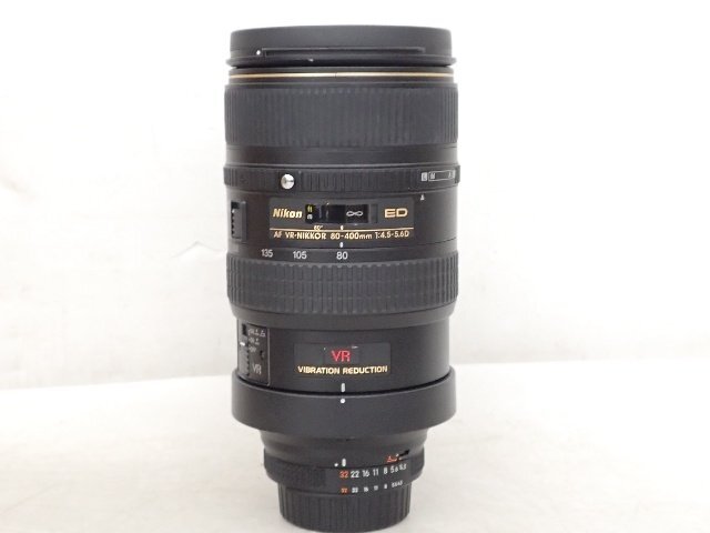 Nikon 望遠ズームレンズ AI AF VR-NIKKOR 80-400mm F4.5-5.6D ED 元箱付き ニコン ▽ 6E150-1の画像5