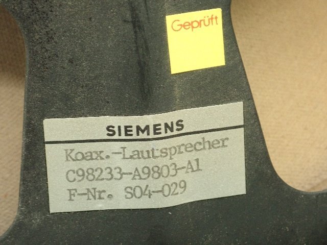 SIEMENS シーメンス Koax-Lautsprecher スピーカーユニット ペア ¶ 6DF2B-4の画像5