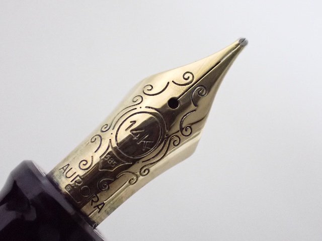 万年筆 AURORA アウロラ 津軽七子塗 ペン先14K-585 B(太字) ケース/冊子付き ∩ 6DEBC-79の画像4