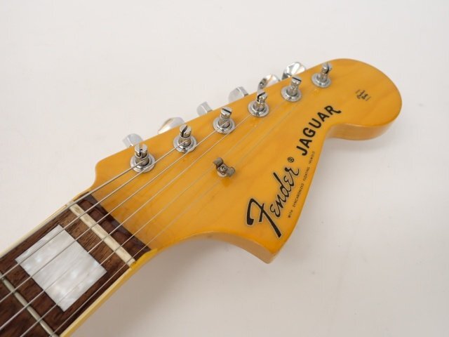 【弦張替済】 Fender Japan フェンダージャパン JG66B-110 JAGUAR 2004-2006年製 ブロックインレイ ジャガー エレキギター □ 6DEA6-5の画像2