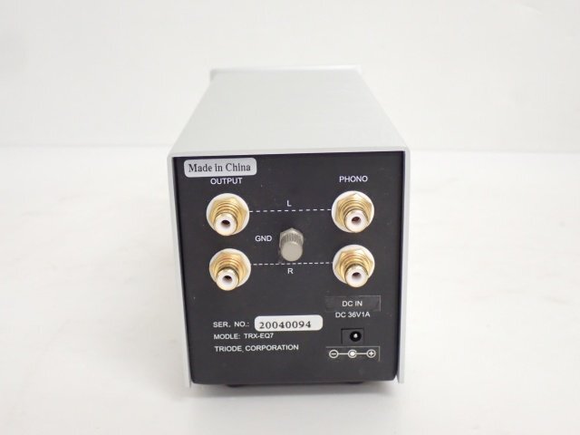 [ superior article ] TRIODE/ Try o-do phono equalizer amplifier TRX-EQ7 MM/MC correspondence original box have * 6E0C1-1