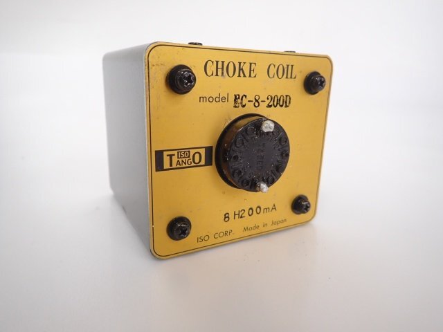 ISO TANGO EC-8-200D 8H/200mA choke coil trance tube amplifier parts tango original box * instructions attaching audio ^ 6E1E7-7