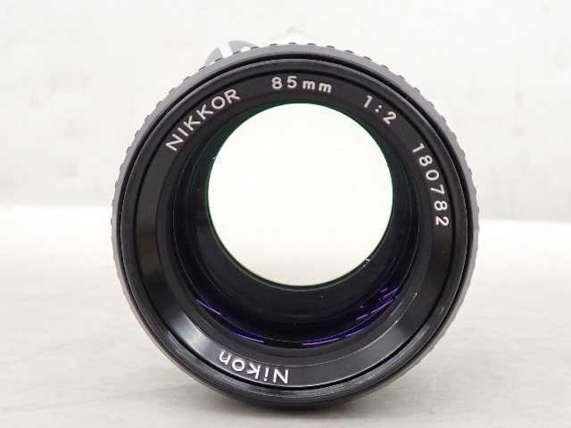Nikon single burnt point lens Ai NIKKOR 85mm F2 origin box attaching Nikon v 6E100-14
