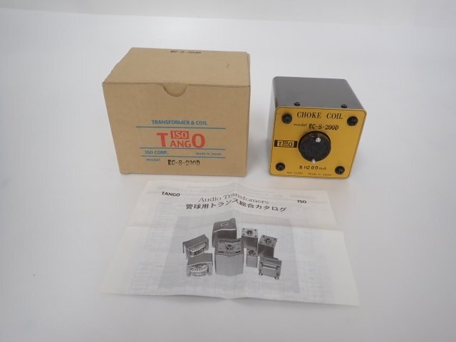 ISO TANGO EC-8-200D 8H/200mA choke coil trance tube amplifier parts tango original box * instructions attaching audio ^ 6E1E7-7