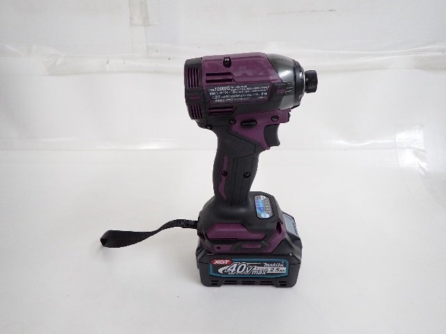 [ beautiful goods ] makita Makita TD002GDXAP rechargeable impact driver 2.5Ah 40V authentic purple instructions / case attaching * 6DF8A-2