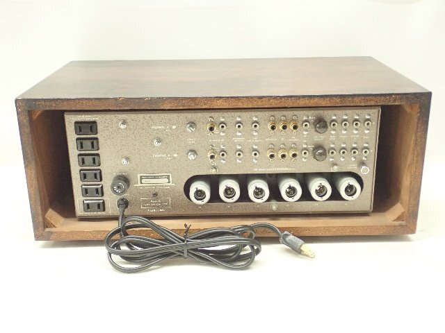 marantz マランツ Model 7K 管球式 真空管プリアンプ/コントロールアンプ ウッドキャビネット付 ¶ 6E230-1_画像4