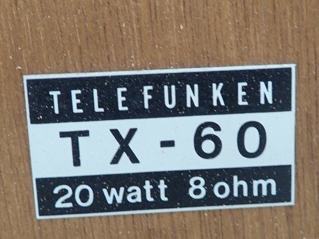 TELEFUNKEN 2ウェイスピーカー TX-60 ペア テレフンケン ▽ 6E100-1_画像5