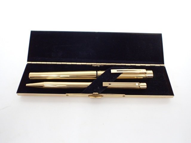 [ beautiful goods ]SHEAFFER TARGA 1020 pen .585 14K fountain pen / ballpen set Sheaffer targa special case / instructions attaching ∩ 6DD65-1