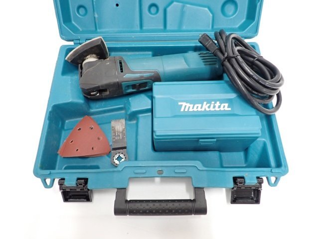 makita TM3010CT マキタ 100V マルチツール サンディングパッド/カットソー/サンディングペーパー/ケース付 動作品 ∬ 6E146-1_画像1