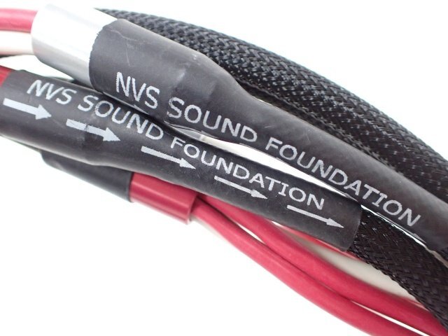 【美品】スピーカーケーブル NVS SOUND Foundation 1.8m ペア △ 6D8E1-5_画像5