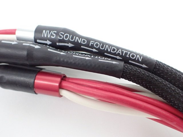 【美品】スピーカーケーブル NVS SOUND Foundation 1.8m ペア △ 6D8E1-5