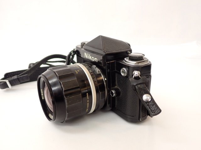 Nikon ニコン フィルム一眼レフカメラ F2 アイレベル ボディ + 単焦点レンズ NIKKOR-N Auto 35mm F1.4 革ケース付 □ 6E297-25_画像3