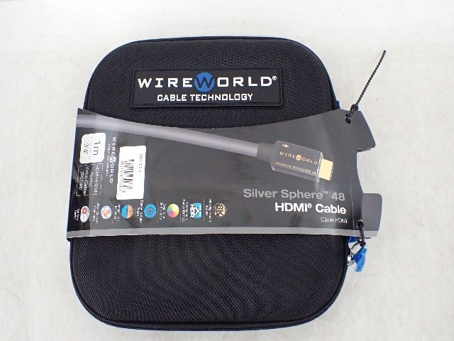 【未開封品】WIREWORLD HDMIケーブル Silver Sphere 48 1.0m ワイヤーワールド (1） ▽ 6E30A-1_画像1