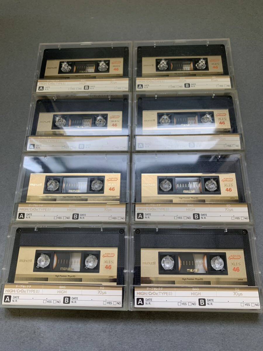 中古 カセットテープ maxell マクセル XLII-S 8本セット 送料込み_画像1