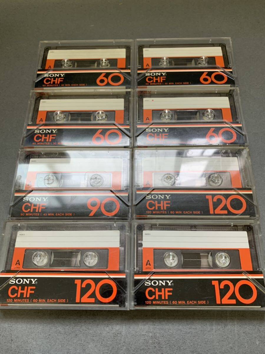 中古 カセットテープ ソニー SONY CHF 8本セット_画像1
