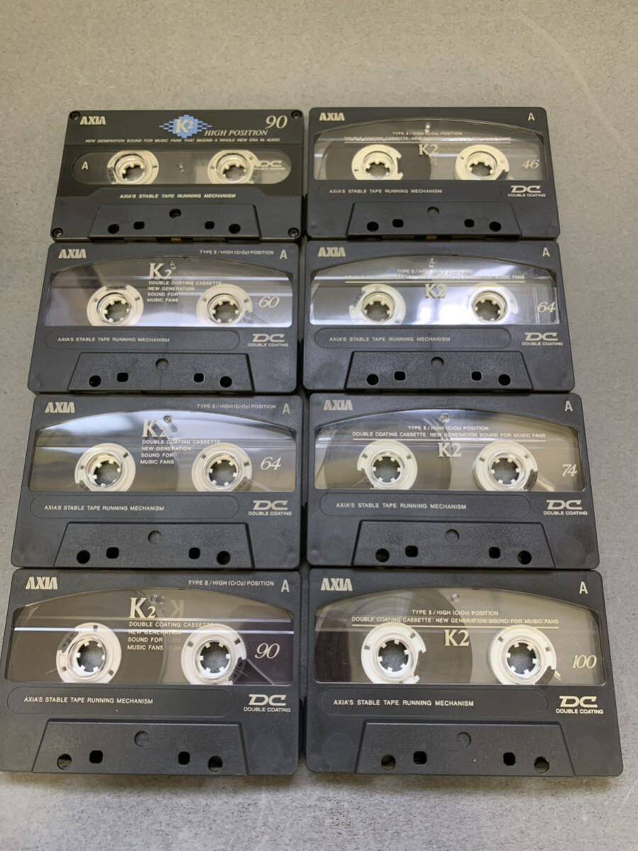 中古 カセットテープ AXIA アクシア K2 8本セット_画像2