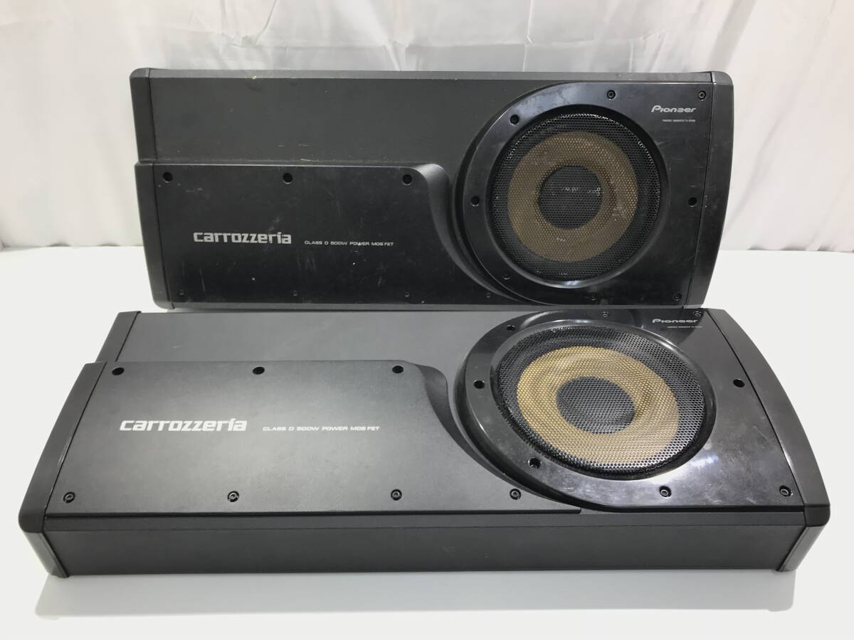 1 jpy start junk Pioneer carrozzeria Powerd Subwoofer TS-WX99A Pioneer Carozzeria subwoofer 2 piece set body only 