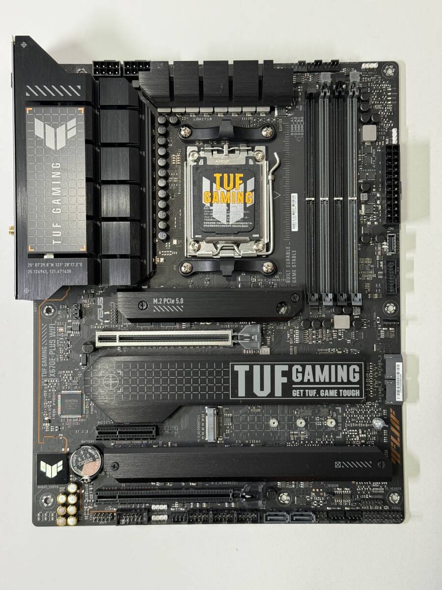 動作確認済 ASUS TUF GAMING X670E-PLUSl WIFI 付属品ほぼなし AMD Ryzen AM5の画像1