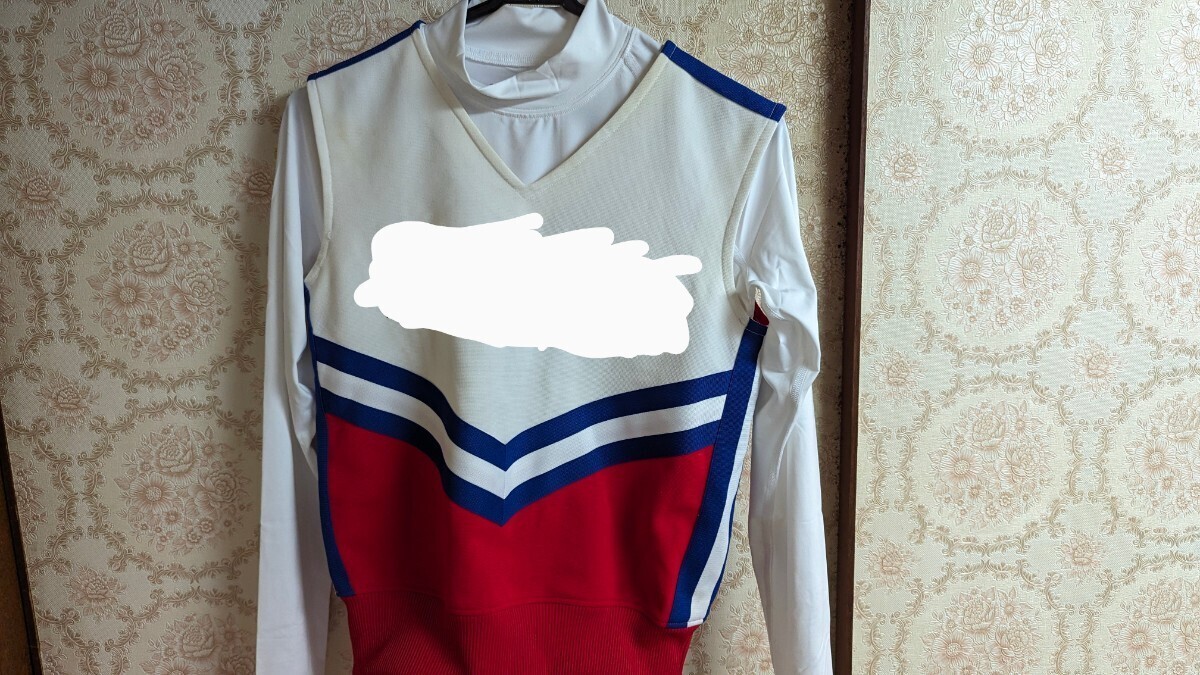  Hiroshima prefecture cheerleading part L size uniform top and bottom, inner top and bottom, set 
