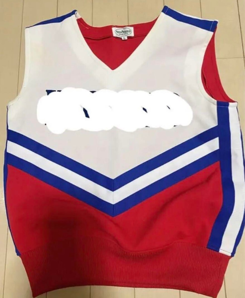  Hiroshima prefecture cheerleading part L size uniform top and bottom, inner top and bottom, set 