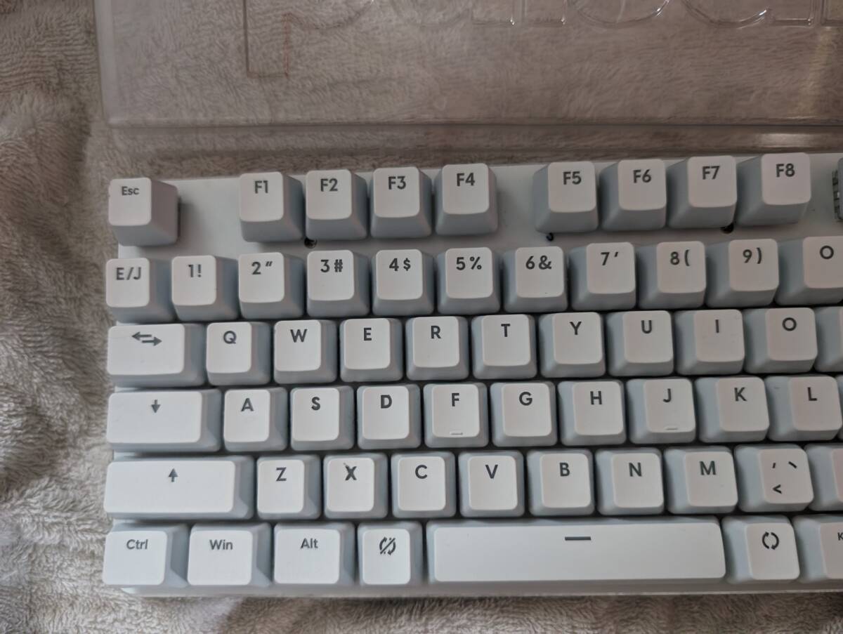 pcmk tkl white　PCMK TKL WHITE　US配列　メカニカル ゲーミング キーボード　typeＣ　本体のみ 動作品_画像4