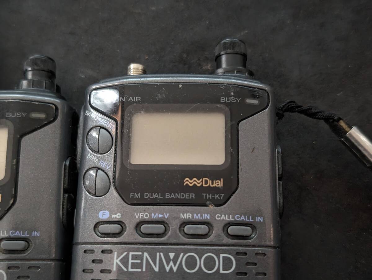 KENWOOD トランシーバー TH-K7 144Mhz/430Mhz FM DUAL BANDER 2台 無線機 まとめて 現状品の画像2