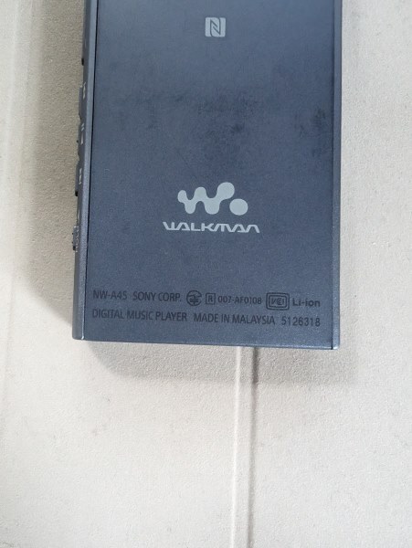 SONY ソニー WALKMAN ウォークマン NW-A45 16GB ハイレゾ Bluetooth タッチ デジタル音楽プレーヤー 本体のみ 動作品 の画像7