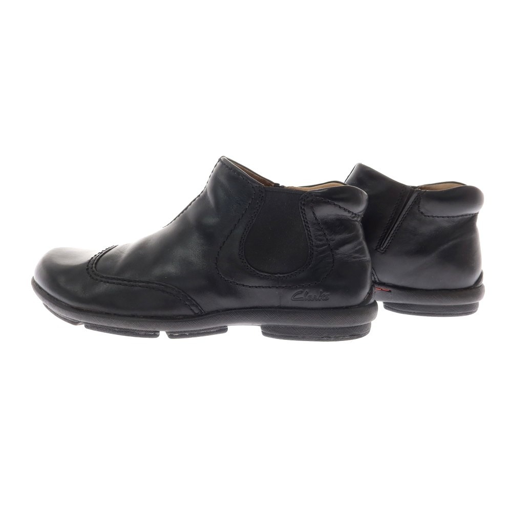 【中古】クラークス Clarks MILAN FUSE レザー サイドゴアブーツ ブラック【サイズUK7】の画像6