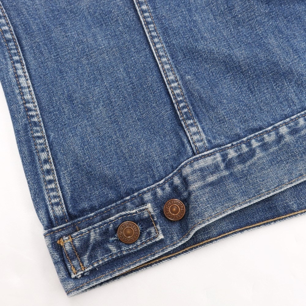 【中古】リーバイス Levi's デニムジャケット Gジャン ブルー レディース【サイズXL】_画像6