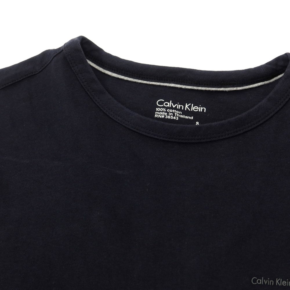 【中古】カルバンクライン Calvin Klein クルーネック 半袖Ｔシャツ ブラック【サイズS】_画像4