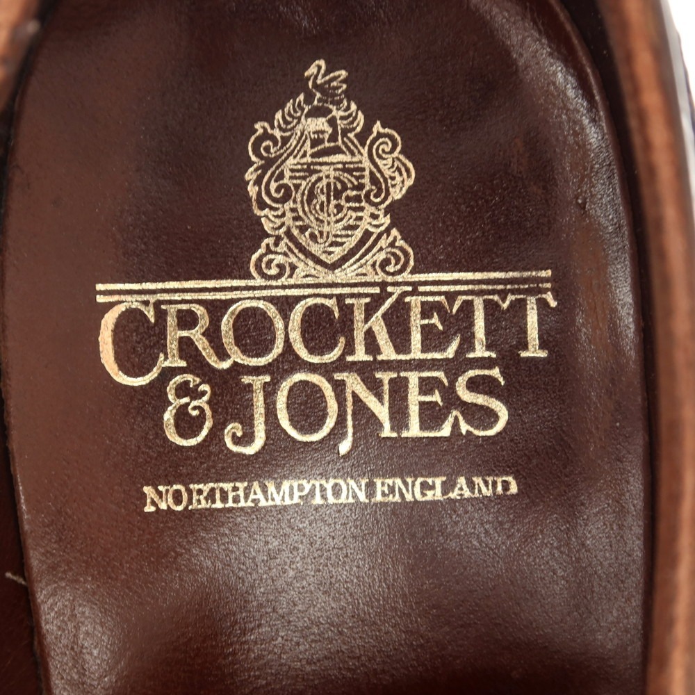 【中古】クロケットアンドジョーンズ CROCKETT&JONES Coventry セミブローグ ドレスシューズ ブラウン【サイズ5 1/2 E】_画像7