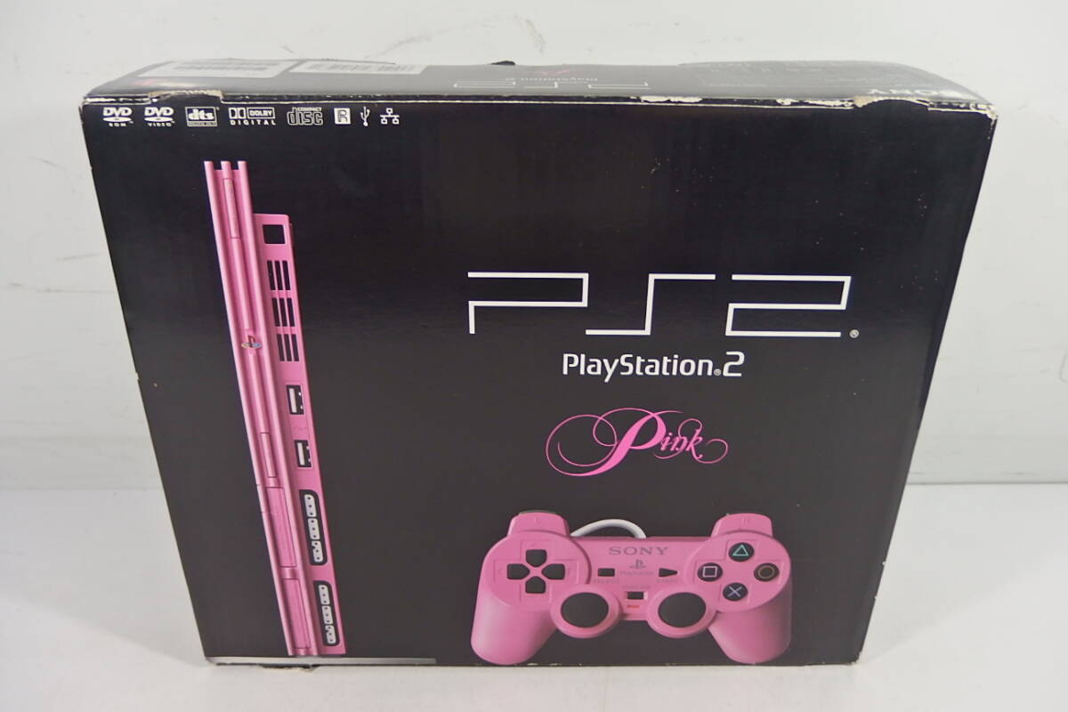 ◆SONY ソニー PlayStation2 PS2 プレイステーション2 本体 SCPH-77000 PK ピンク_画像1