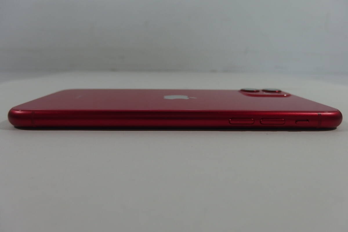 ◆外観未使用に近い Apple iPhone 11 128GB (PRODUCT)RED MWM32J/A バッテリ86% SIMフリーの画像4