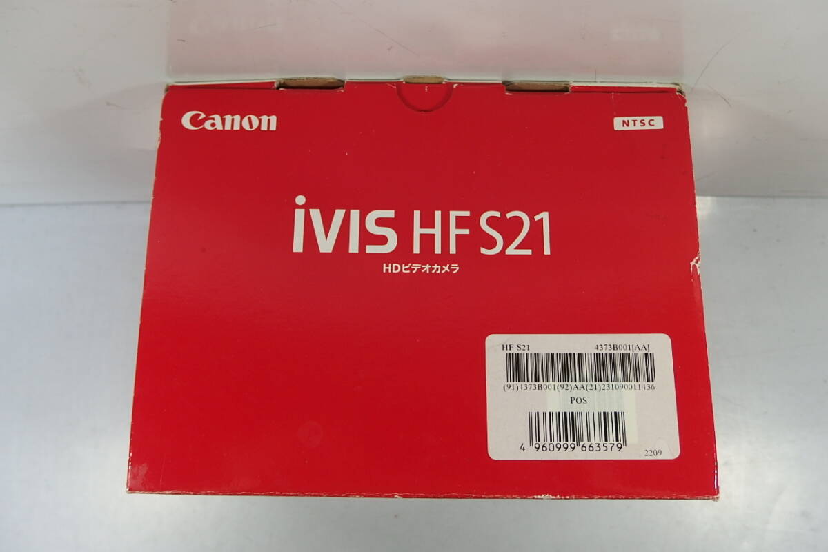 ◆未使用 Canon(キヤノン) 大容量64GB/デュアルSD(ダブルSD) フルHD デジタルビデオカメラ iVIS HF S21 ブラック IVISHFS21 強力手ぶれ補正_画像2
