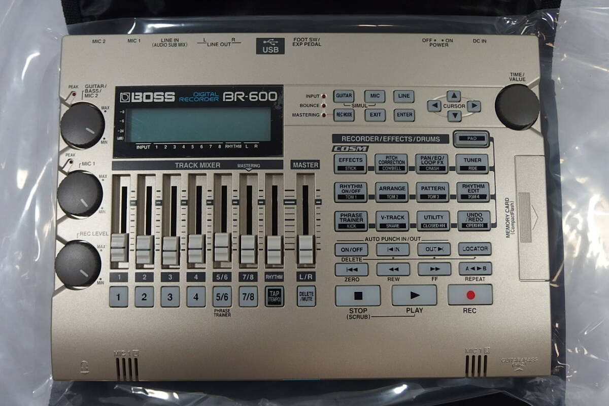 * unused BOSS( Boss ) MTR multitrack recorder BR-600 mixer one body multifunction digital MTR digital recorder demo songCF card attaching 