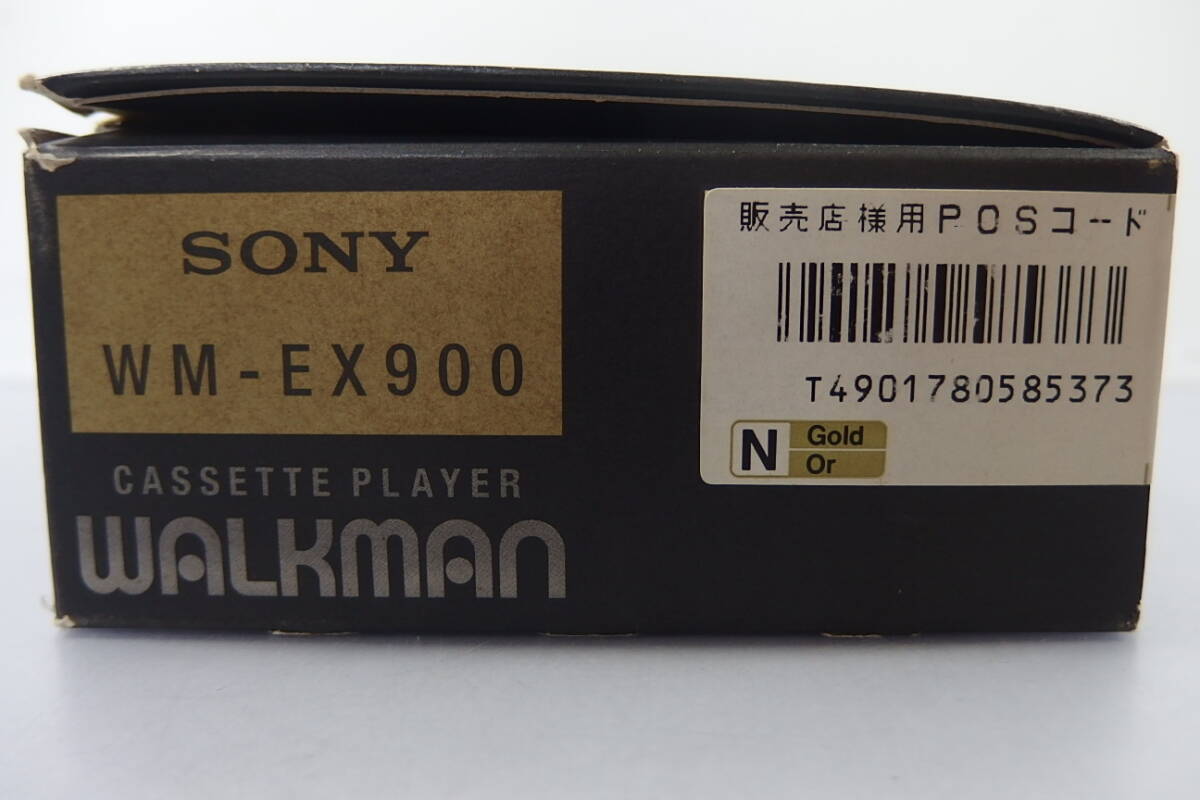 * unused SONY( Sony ) 20 anniversary commemoration limitation powerful deep bass GRV installing cassette Walkman WM-EX900 Gold portable cassette player made in Japan 