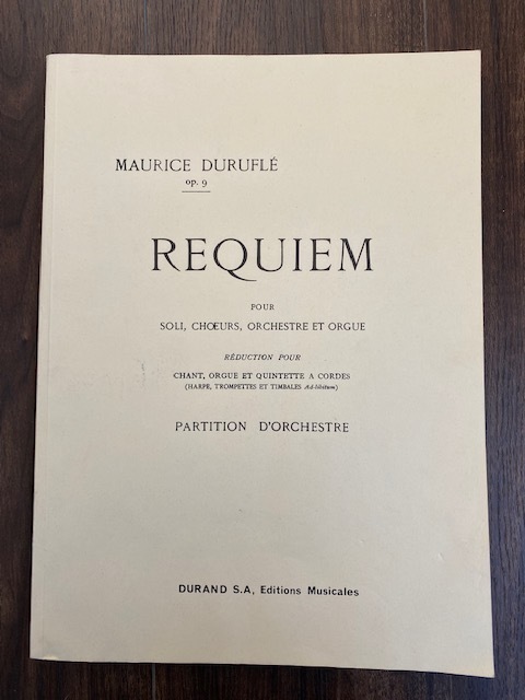 REQUIEM MAURICE DURUFLE op.9 レクイエム　モーリス・デュリュフレ　DURANDO_画像1