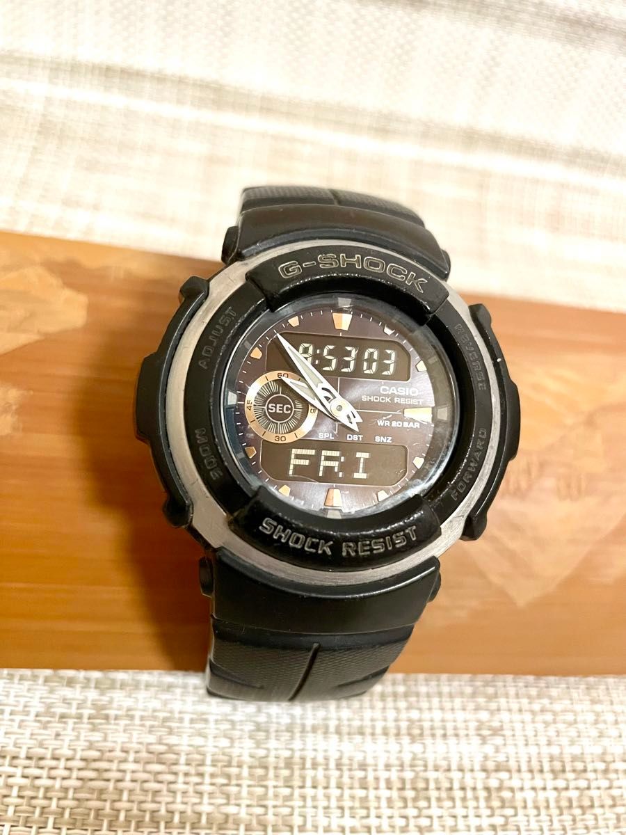 [限定特価品:ランクB-/稼働]CASIO G-SHOCK G-300/デジアナ/アナデジ/ブラック/多機能/腕時計