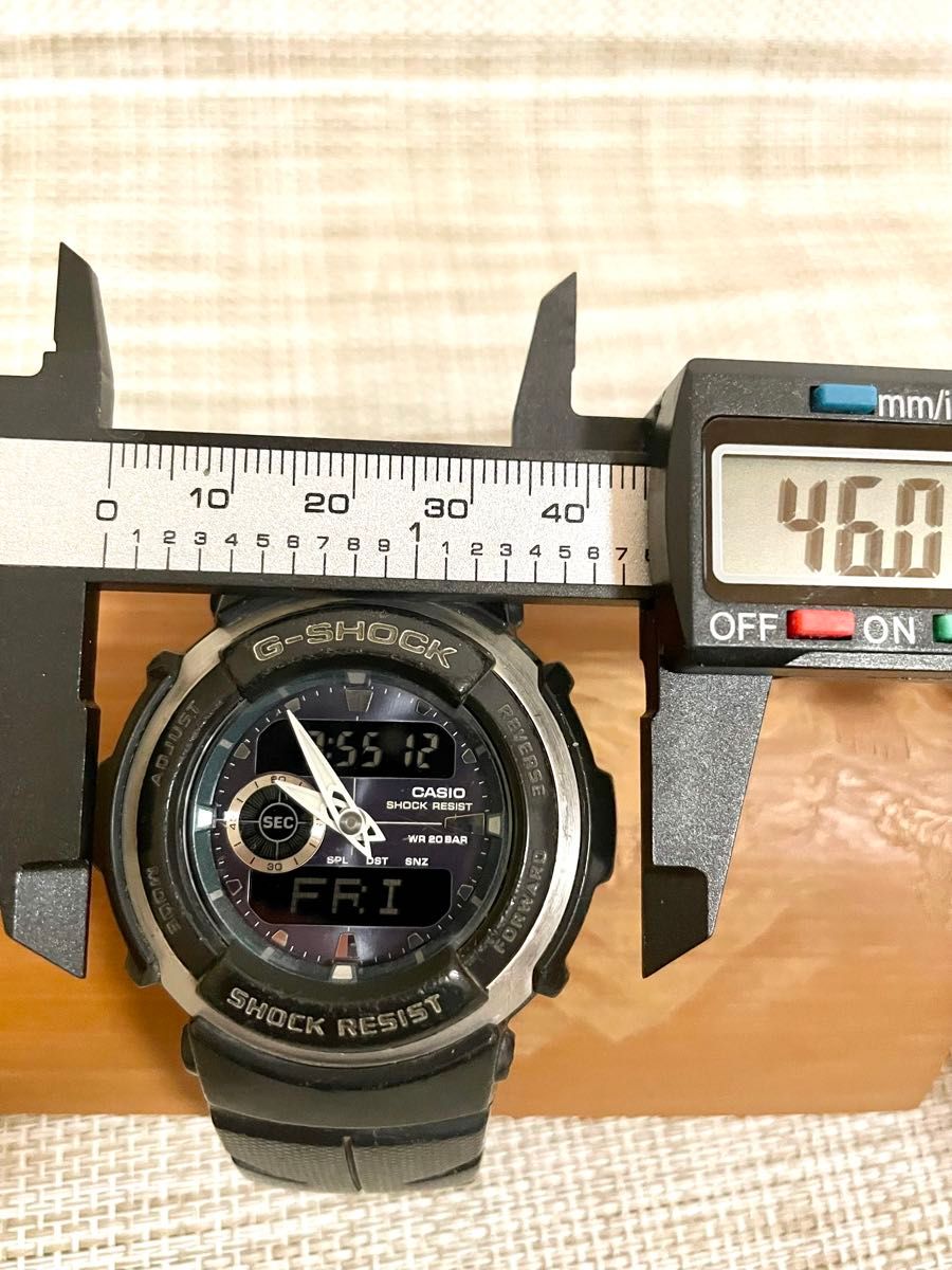 [限定特価品:ランクB-/稼働]CASIO G-SHOCK G-300/デジアナ/アナデジ/ブラック/多機能/腕時計