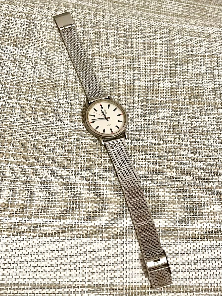 [希少:1997年/ランクB/稼働]SEIKO セイコー 慶應連合三田会大会 V701/スライドベルト/ラウンド/腕時計