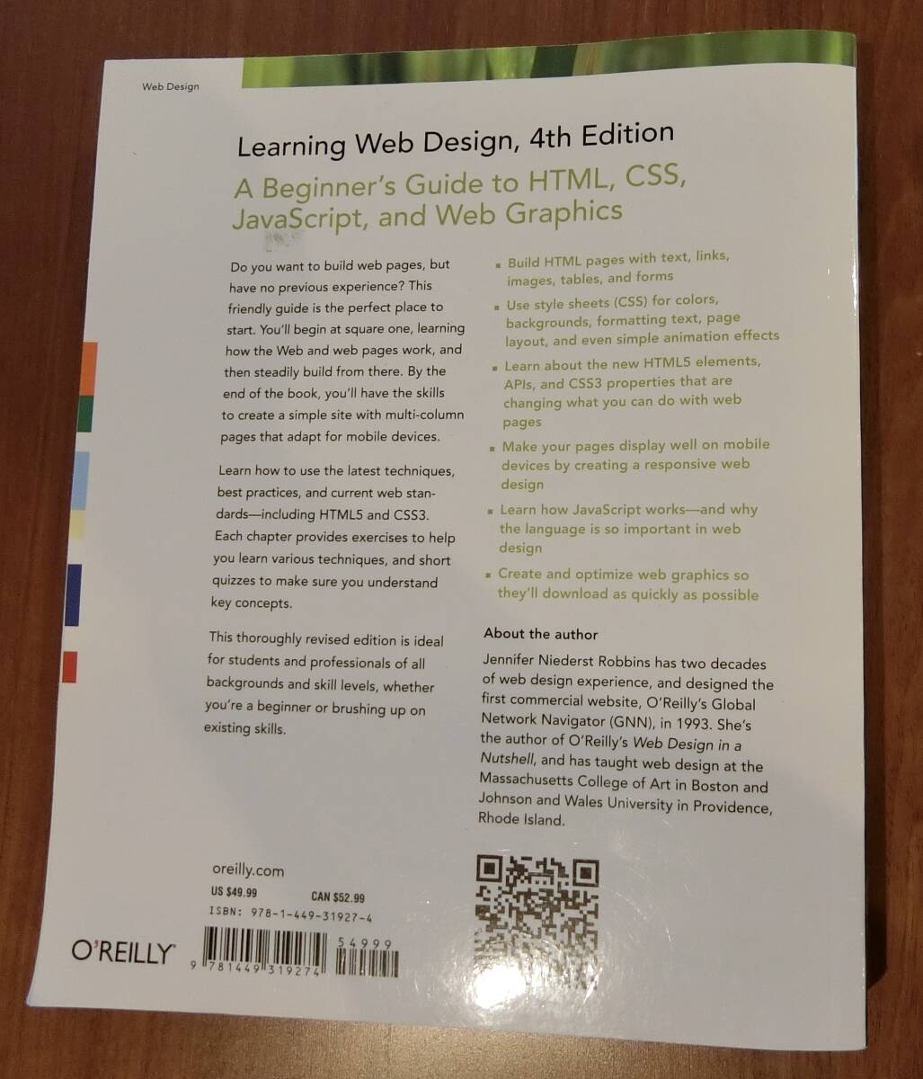 【中古商品】(Webデザインの洋書) Learning Web Design: A Beginner's Guide to HTML, CSS, JavaScript, and Web Graphics 4th Editionの画像2